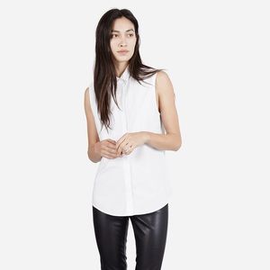 Everlane sleeveless cotton button down